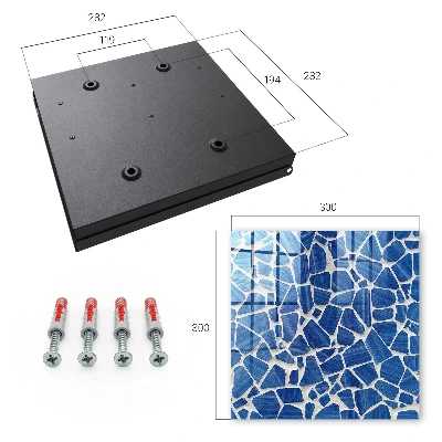 Caixa de chaves Mosaico azul