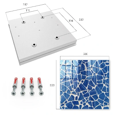 Caixa de chaves Mosaico azul
