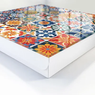 Caixa para guardar chaves Azulejos coloridos