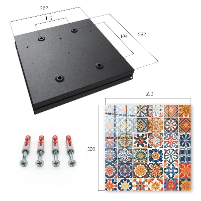 Caixa para guardar chaves Azulejos coloridos