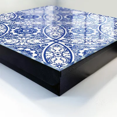 Caixa para chaves Mosaico azul