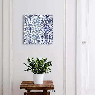Caixa para chaves Mosaico azul