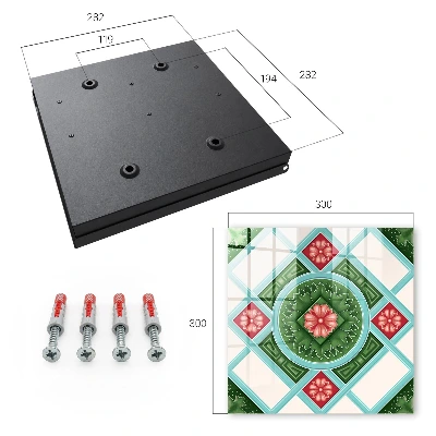Caixa de chaves Geometria floral