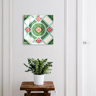 Caixa de chaves Geometria floral