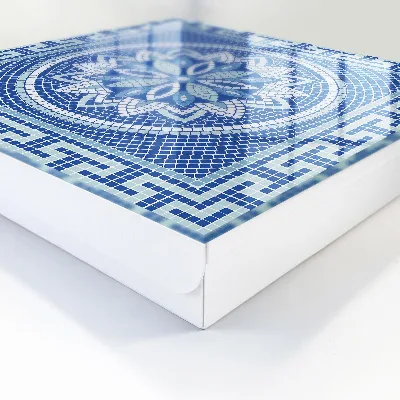 Caixa para chaves Mosaico azul