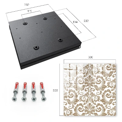 Caixa para chaves Ornamento floral