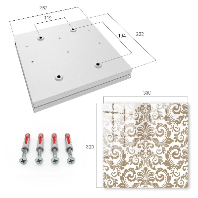 Caixa para chaves Ornamento floral