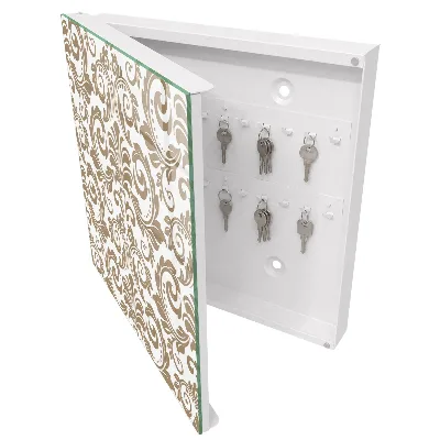 Caixa para chaves Ornamento floral