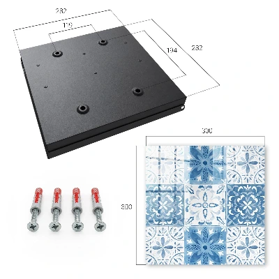 Caixa para guardar chaves Azulejos geométricos