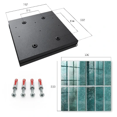 Caixa para guardar chaves Azulejos turquesa