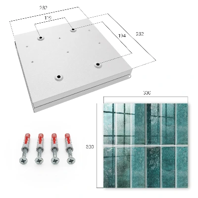 Caixa para guardar chaves Azulejos turquesa