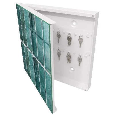 Caixa para guardar chaves Azulejos turquesa