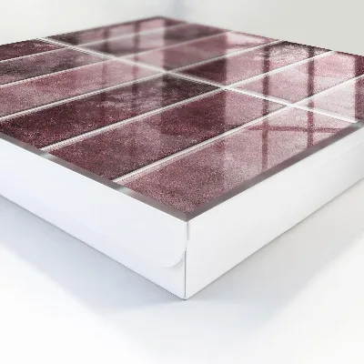 Caixa para chaves Azulejos Borgonha