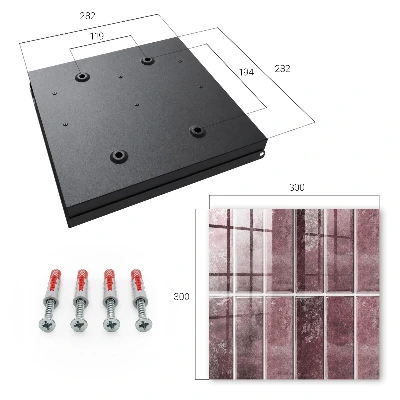Caixa para chaves Azulejos Borgonha