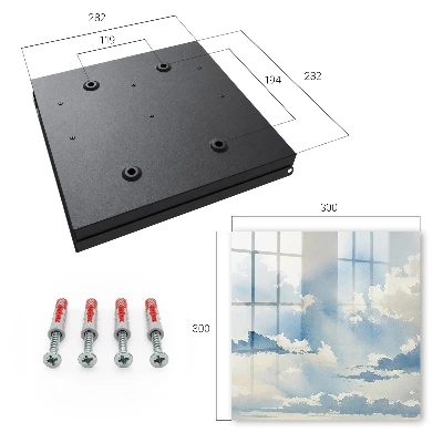Caixa de chaves Nuvens no céu