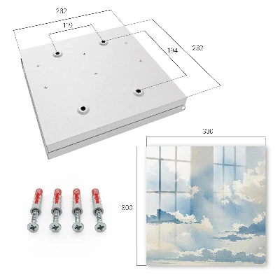 Caixa de chaves Nuvens no céu