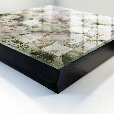 Caixa para guardar chaves Lírios geométricos