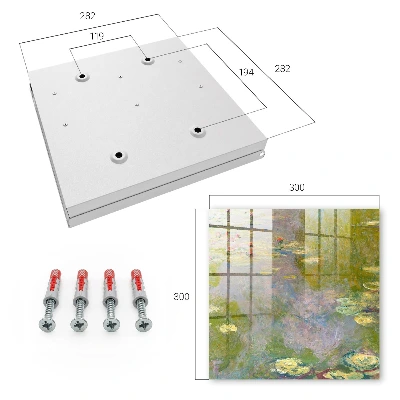 Caixa para guardar chaves Claude Monet Nenúfares