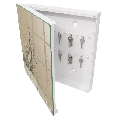 Caixa para chaves Pescador à beira do lago