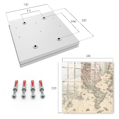 Caixa para chaves Mapa-múndi