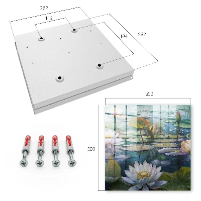 Caixa para chaves Flores aquáticas