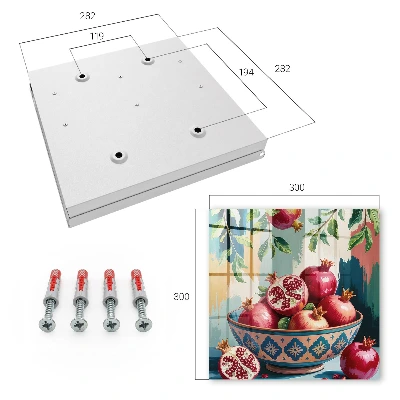 Caixa de chaves Motivo de fruta