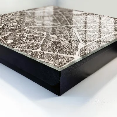 Caixa para guardar chaves Mapa da cidade