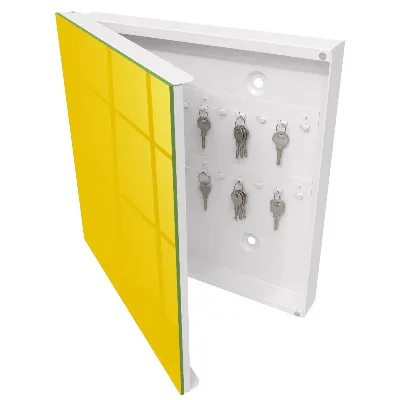 Caixa de chaves Amarelo intenso