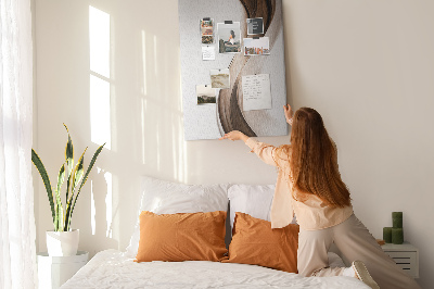 Painel de cortiça para parede Onda de abstração