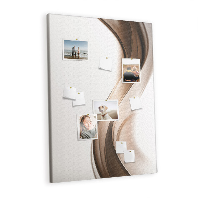 Painel de cortiça para parede Onda de abstração