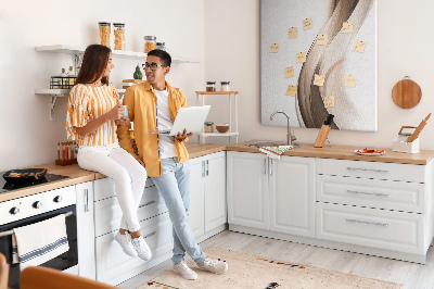 Painel de cortiça para parede Onda de abstração