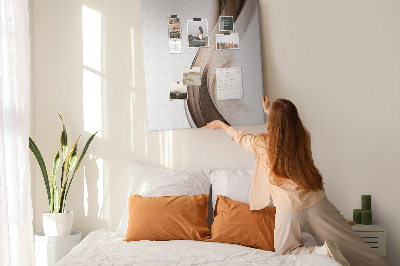 Painel de cortiça para parede Onda de abstração