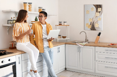 Painel de cortiça para parede Onda de abstração