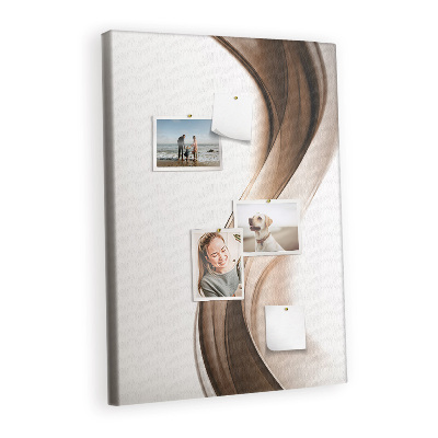 Painel de cortiça para parede Onda de abstração