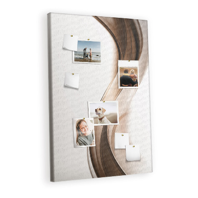 Painel de cortiça para parede Onda de abstração