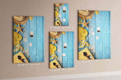 Quadro de cortiça Acessórios de praia