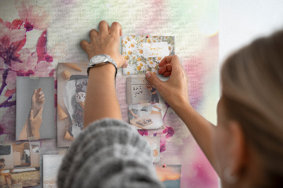 Painel de cortiça para parede Flores da primavera