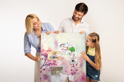 Painel de cortiça para parede Flores da primavera