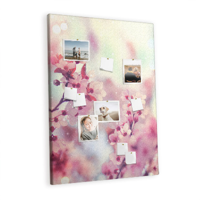 Painel de cortiça para parede Flores da primavera