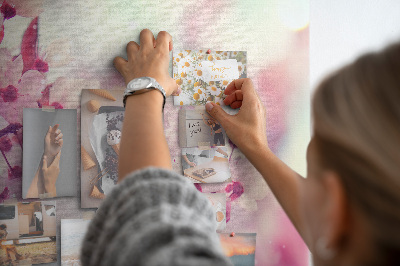 Painel de cortiça para parede Flores da primavera