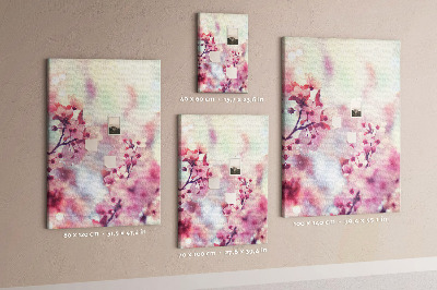 Painel de cortiça para parede Flores da primavera