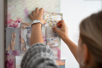 Painel de cortiça para parede Flores da primavera