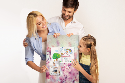 Painel de cortiça para parede Flores da primavera