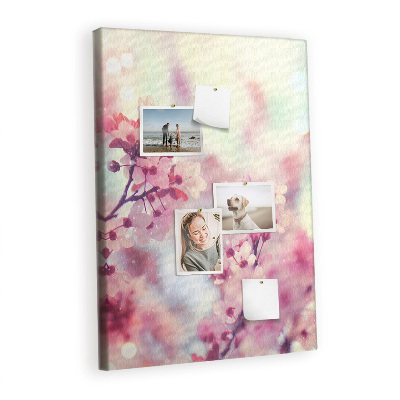 Painel de cortiça para parede Flores da primavera