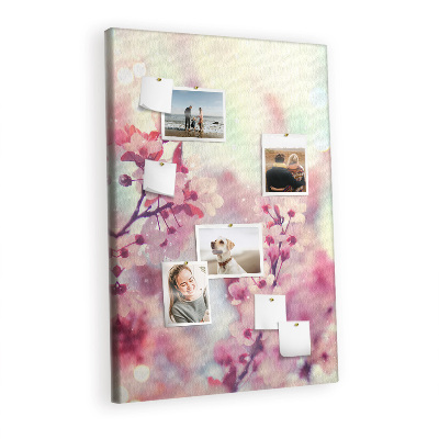 Painel de cortiça para parede Flores da primavera