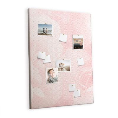 Quadro de cortiça Flores rosas