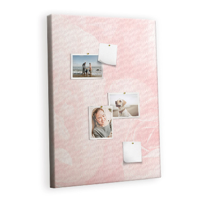 Quadro de cortiça Flores rosas