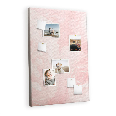 Quadro de cortiça Flores rosas