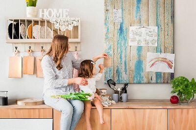 Painel de cortiça para parede Madeira envelhecida