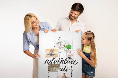 Quadro de cortiça Hora da aventura